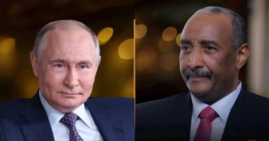 البرهان يهنئ بوتن بالعيد الوطني لروسيا